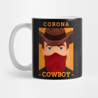 Corona Cowboy Bandana for Face Cover Mug